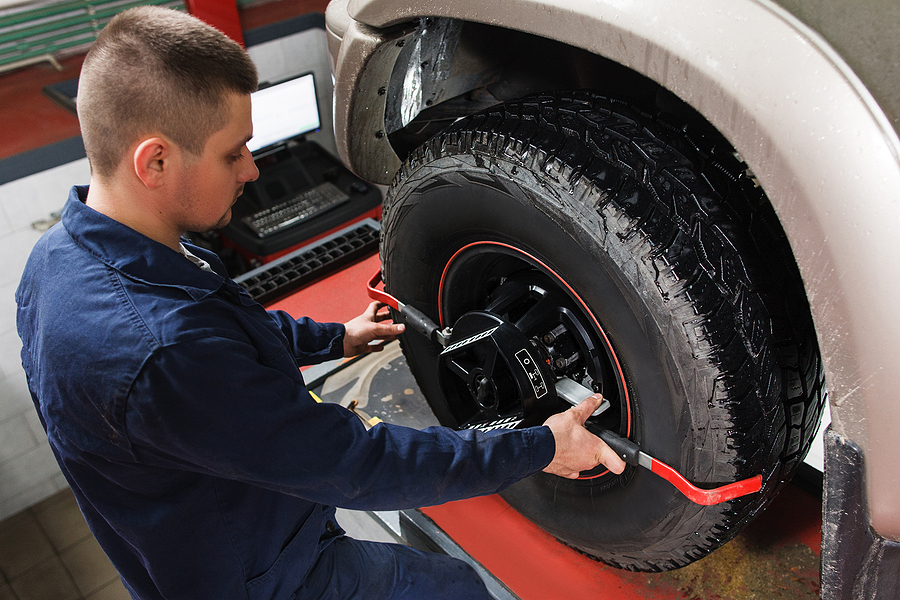 Wheel Alignment Service for a Car Pulling to One Side